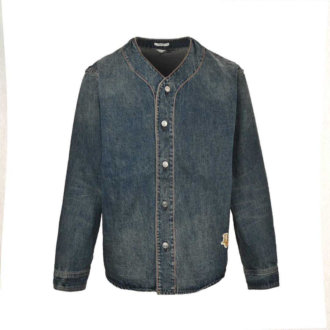 Dior 24Fw denim baseball jacket