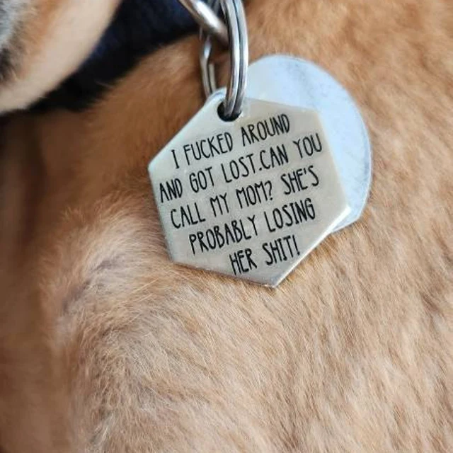 💝Custom Dog/Cat Tags Funny Pet Gift