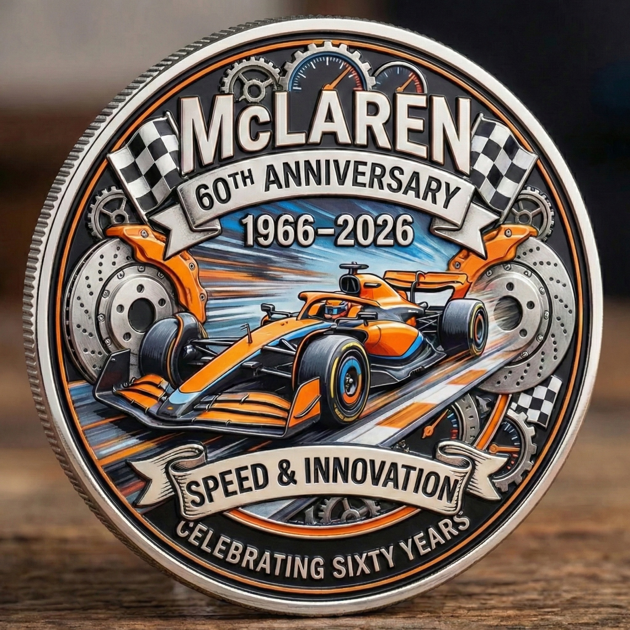 McLaren 60th Anniversary Commemorative Coin