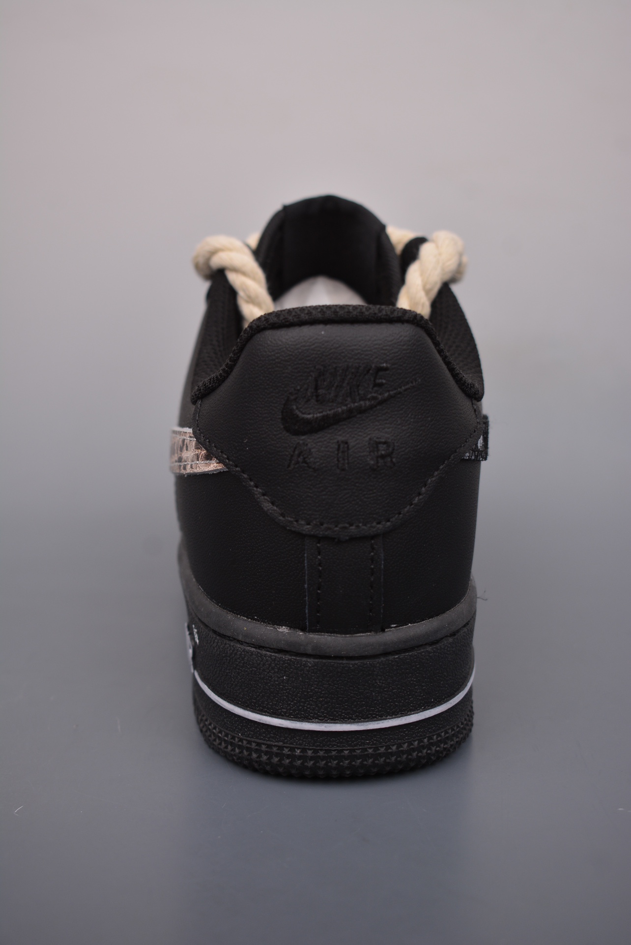 Nike Air Force 1 Low Deconstructed Hemp Rope Black Warrior Snake Pattern CW2288-001