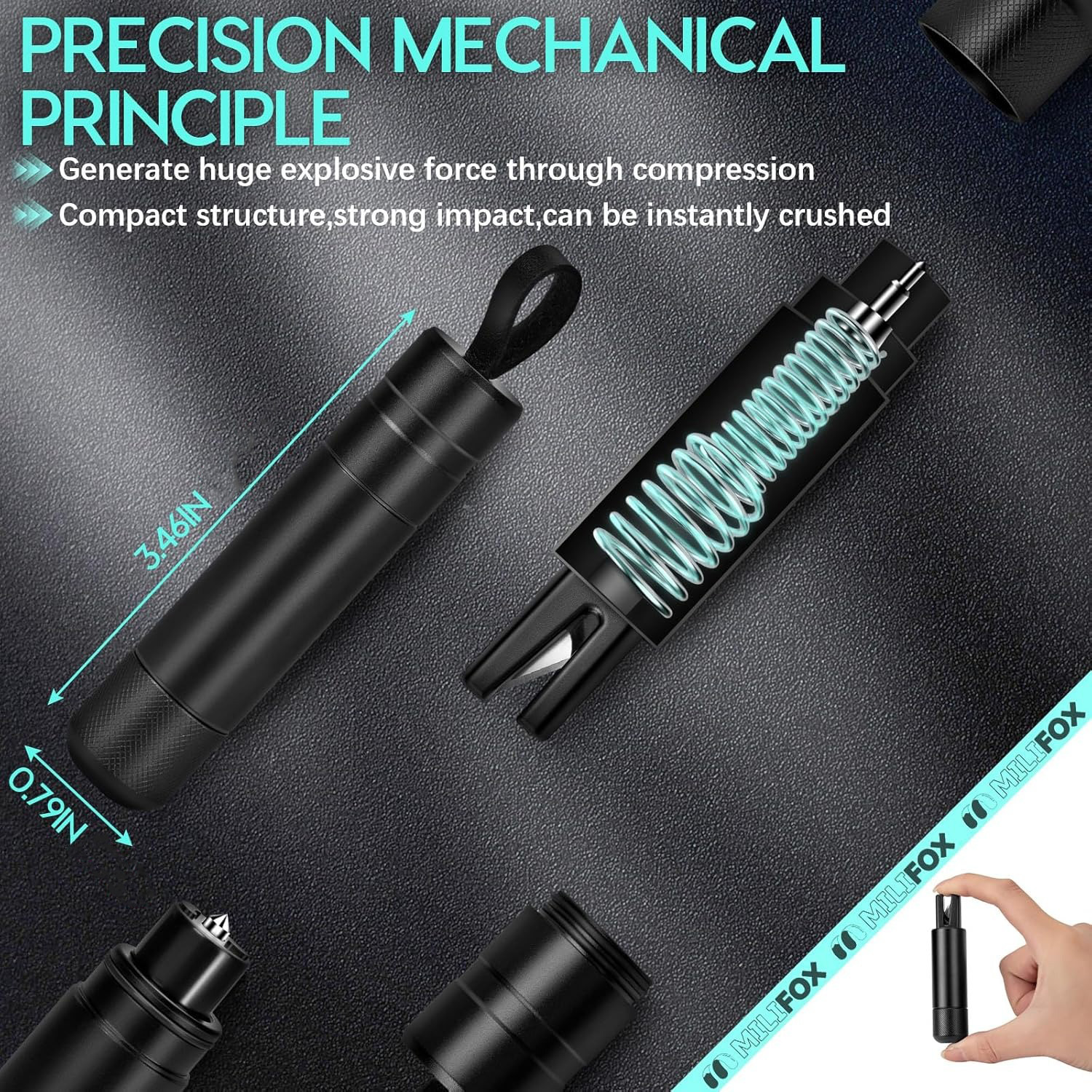 ⚡Flash Sale⚡ 2-in-1 Car Safety Hammer，Send Test Glass Piece