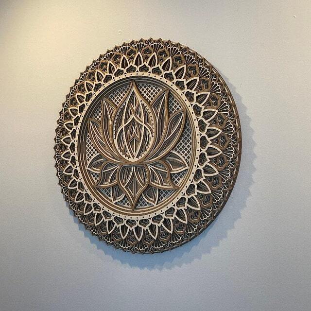 Lotus Flower Wooden Mandala-Art Wall【BUY 2 FREE SHIPPING】