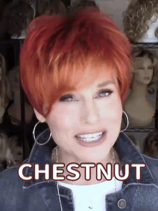 SHORT CHESTNUT WIG BY EW