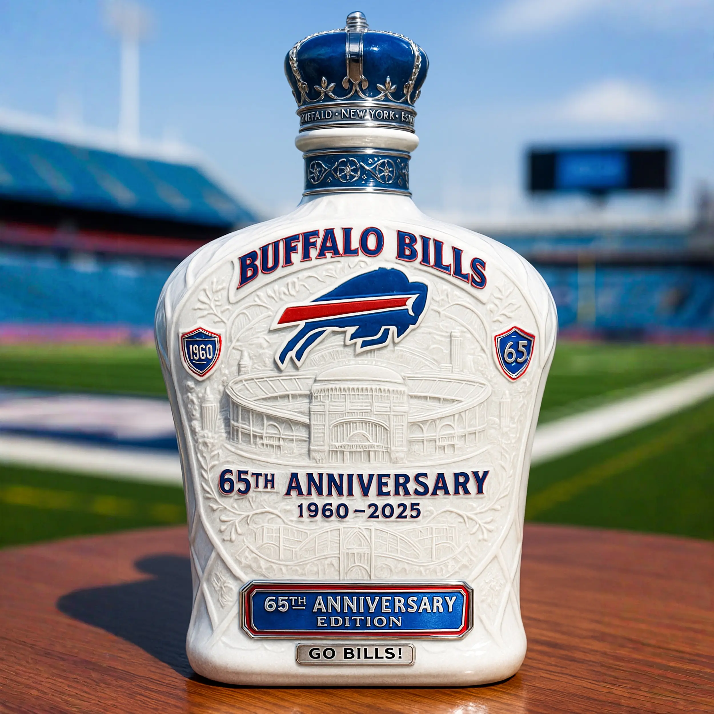 Buffalo Bills 65th Anniversary Glory Collectible Edition Bottle