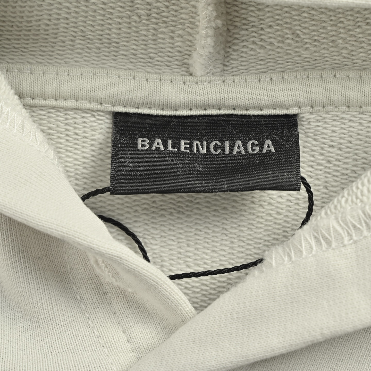 Balenciaga 25Fw paneled webbing hooded sweatshirt