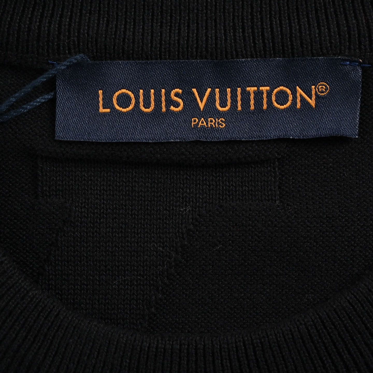 Louis Vuitton 25ss obscure monogram jacquard knit short sleeve