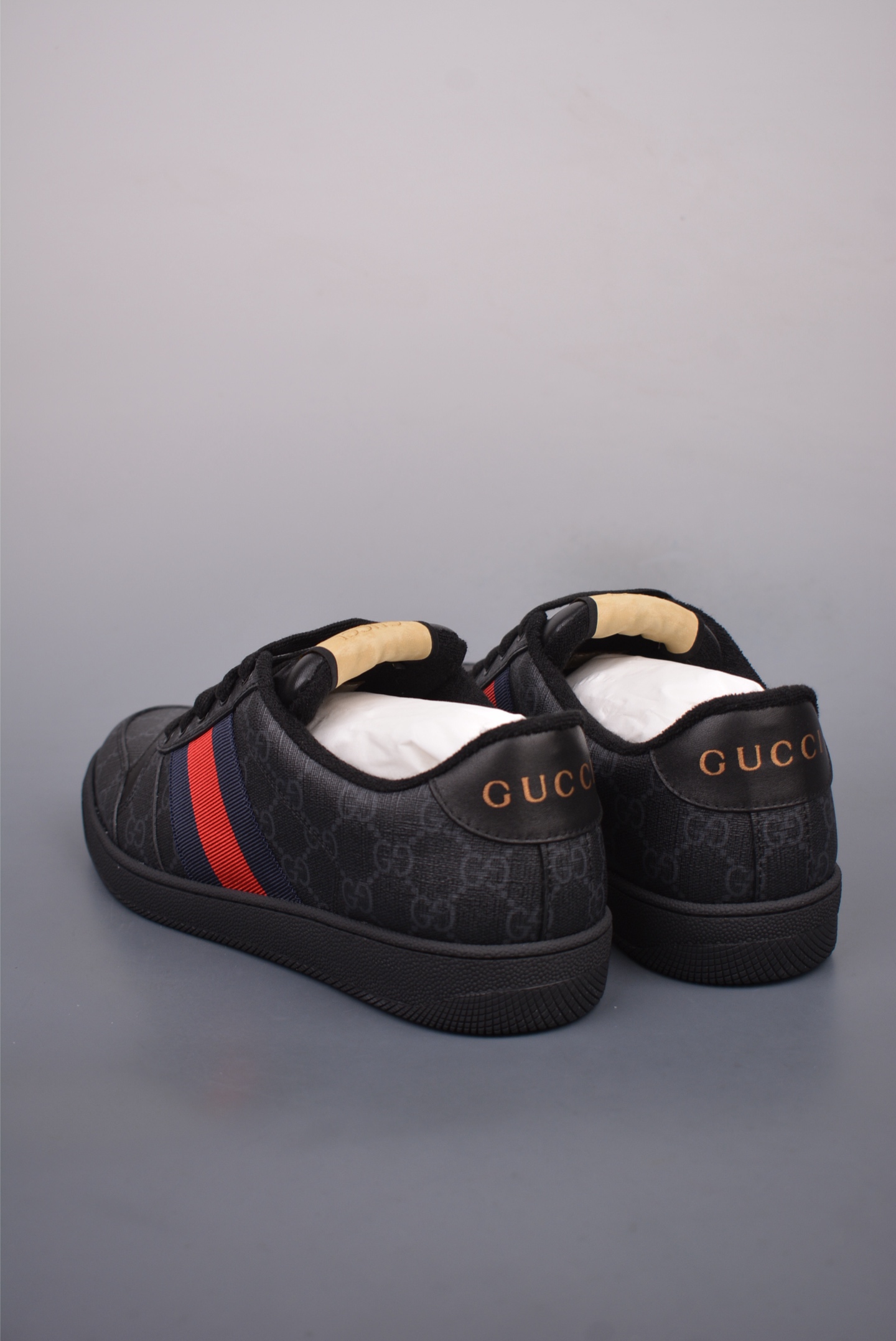 Gucci Screener GG Sneaker Low Black and Red