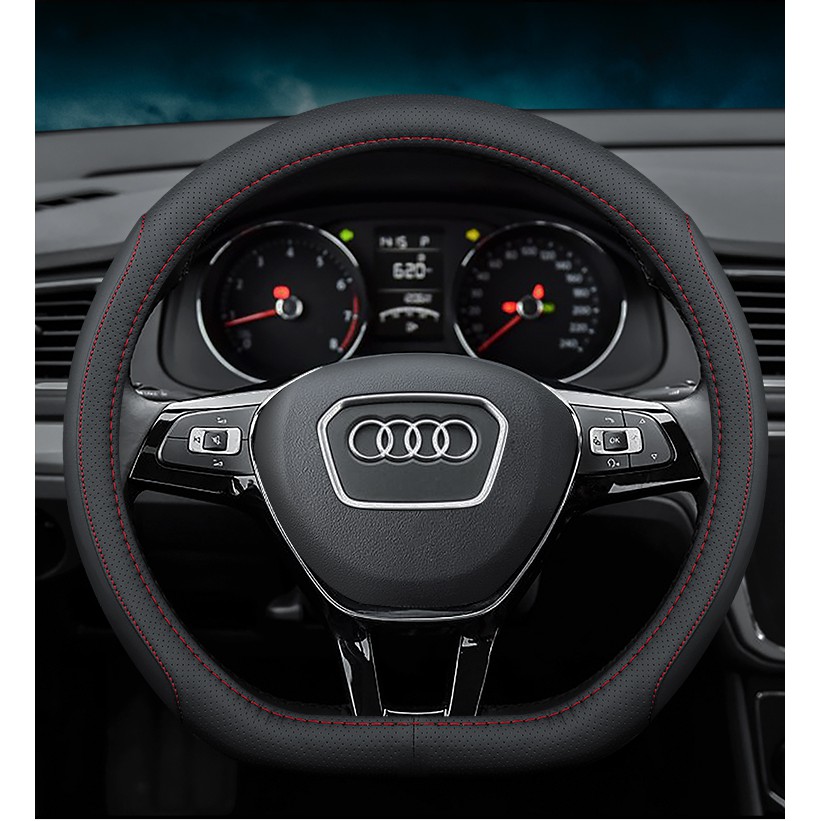 🚗Car Odorless Leather Car Steering Wheel Cover