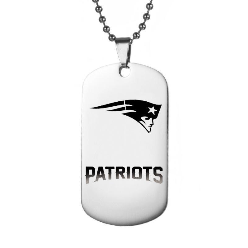 NEW ENGLAND PATRIOTS TITANIUM STEEL DOG TAG