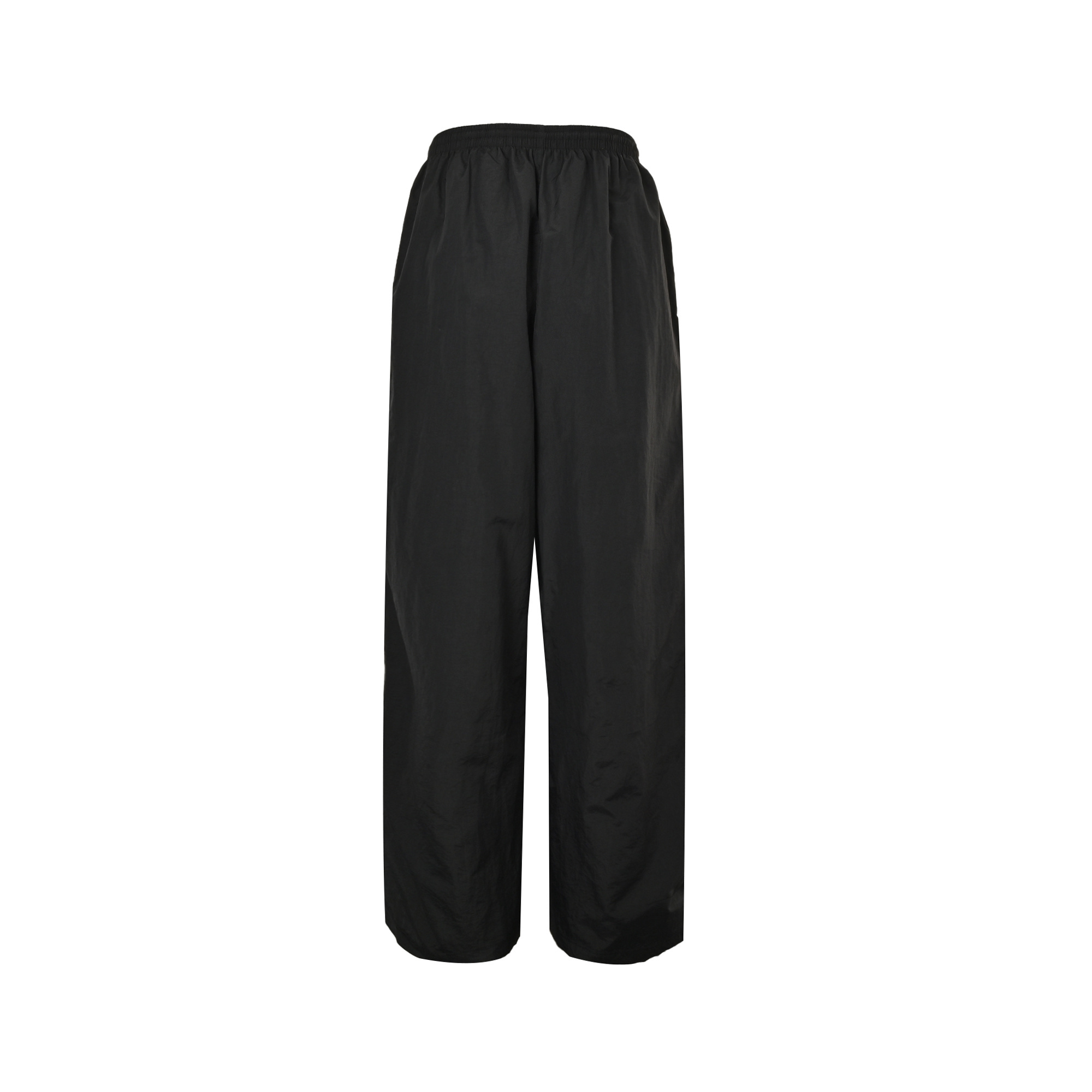 Balenciaga 25Fw half-circle embroidered white striped tracksuit trousers