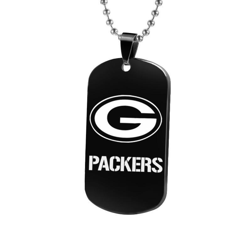 GREEN BAY PACKERS TITANIUM STEEL DOG TAG