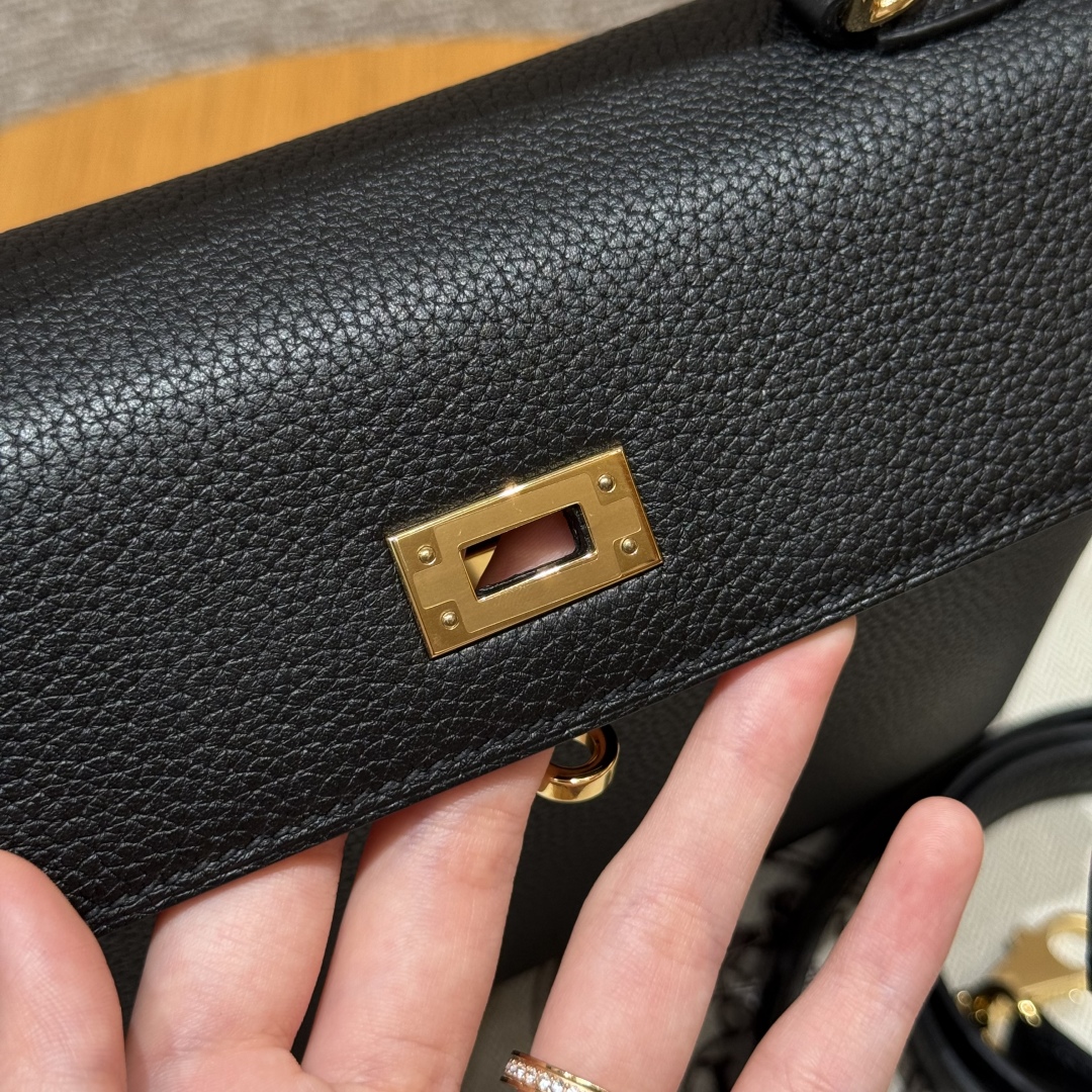 Hermès Kelly ck89Noir Handbag (Handmade to Order)
