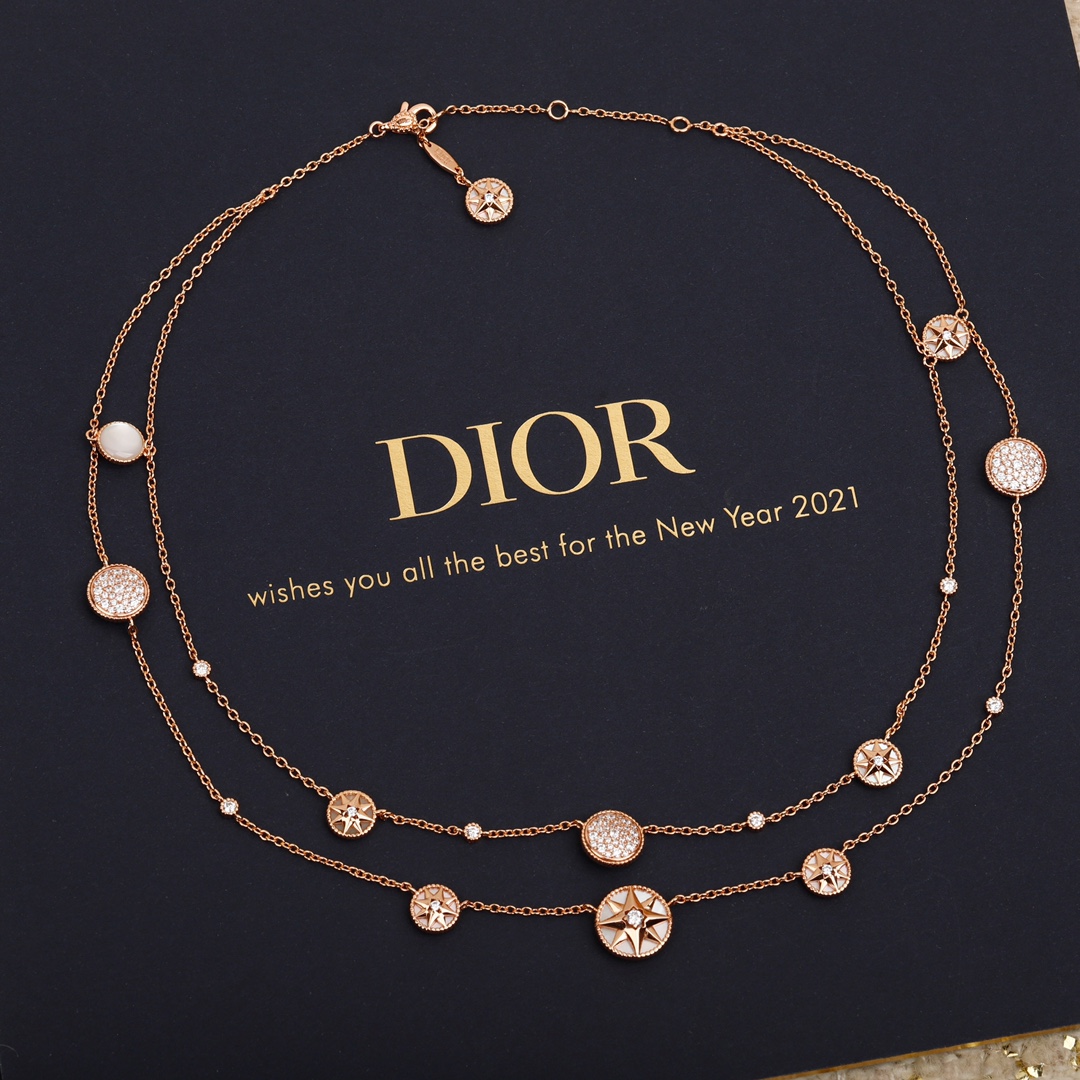 Dior Compass Double Necklace