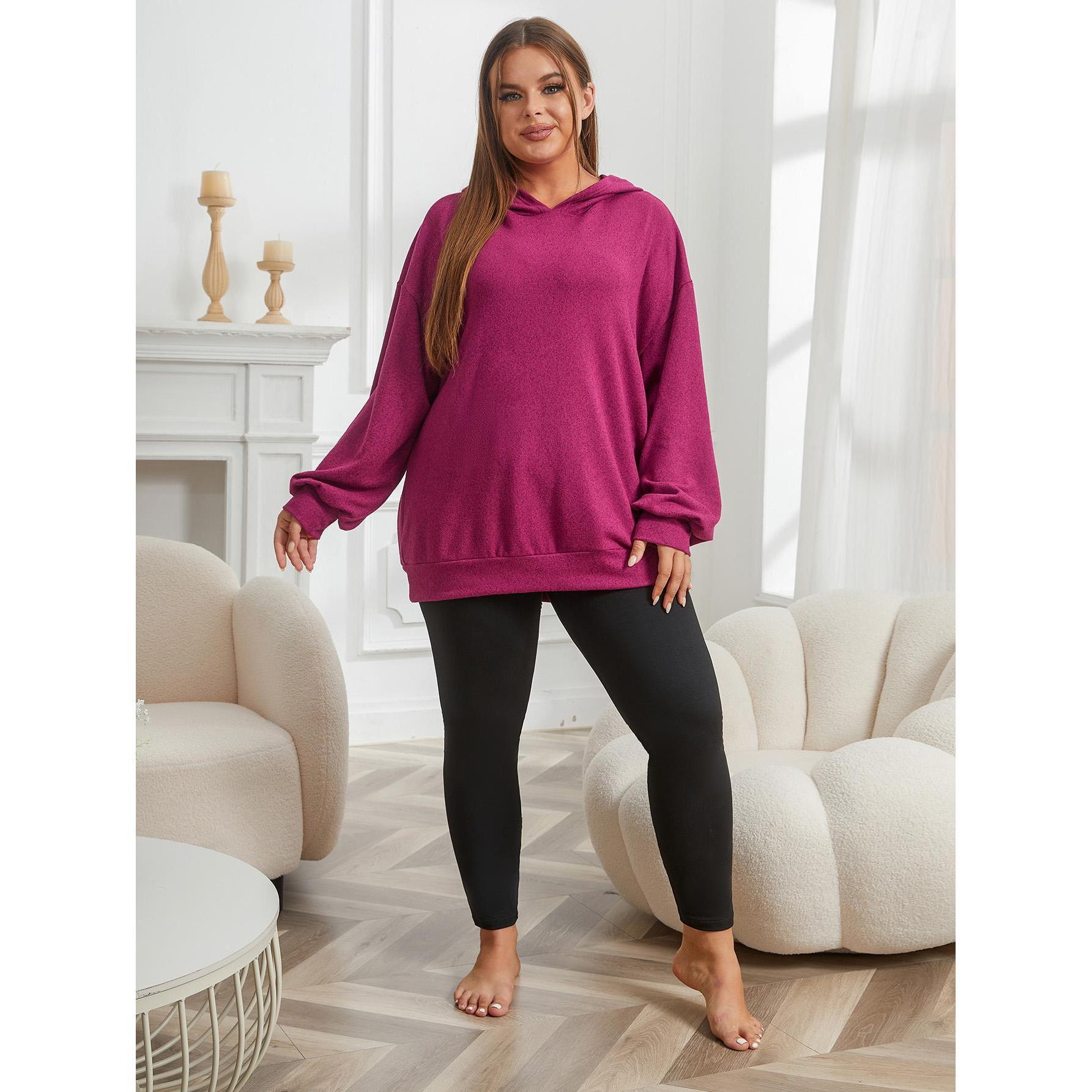 Plus Size Pajamas Home Wear Women Autumn Winter Sports Casual Sweatshirt Tights Two Piece Set Can Be Worn outside