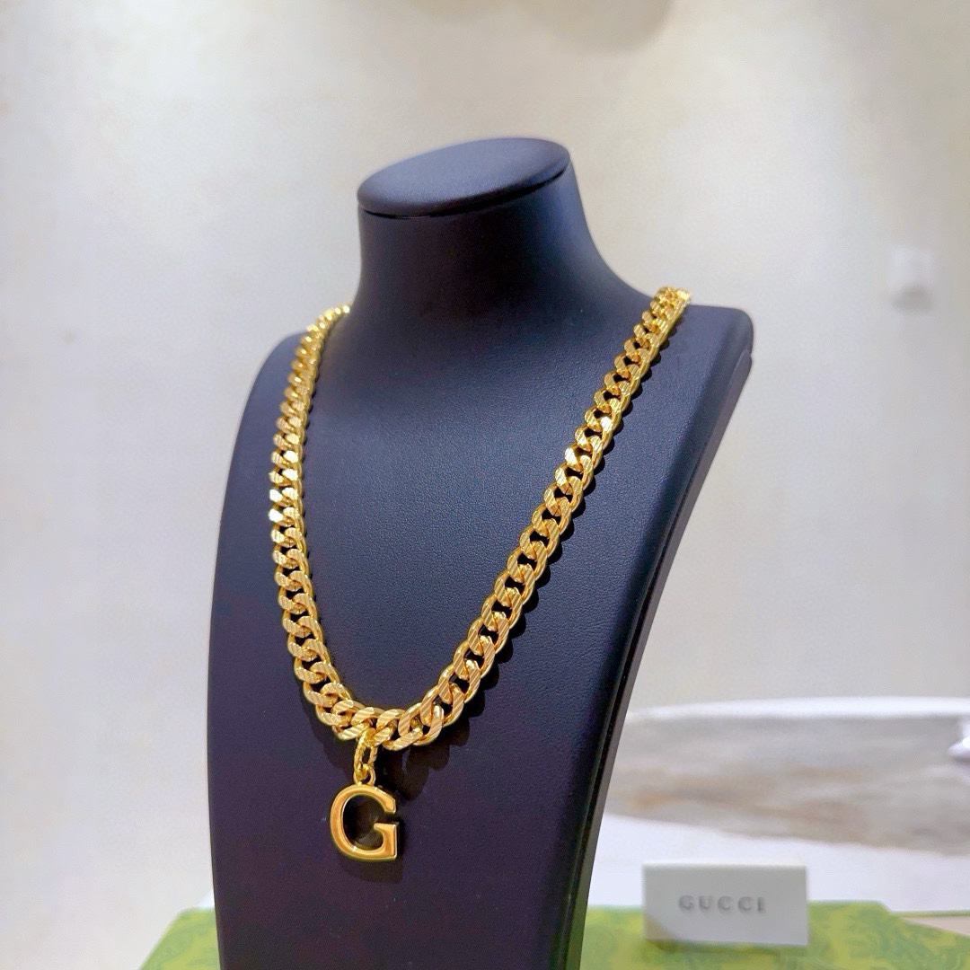 Gucci Anger Forest Series New G Pendant Necklace