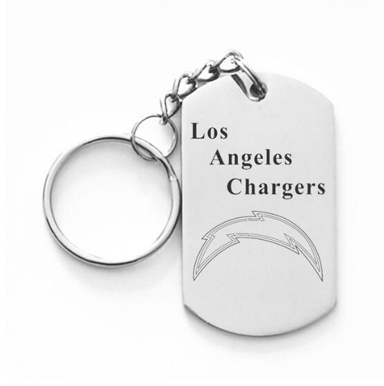 LOS ANGELES CHARGERS TITANIUM STEEL KEYCHAIN