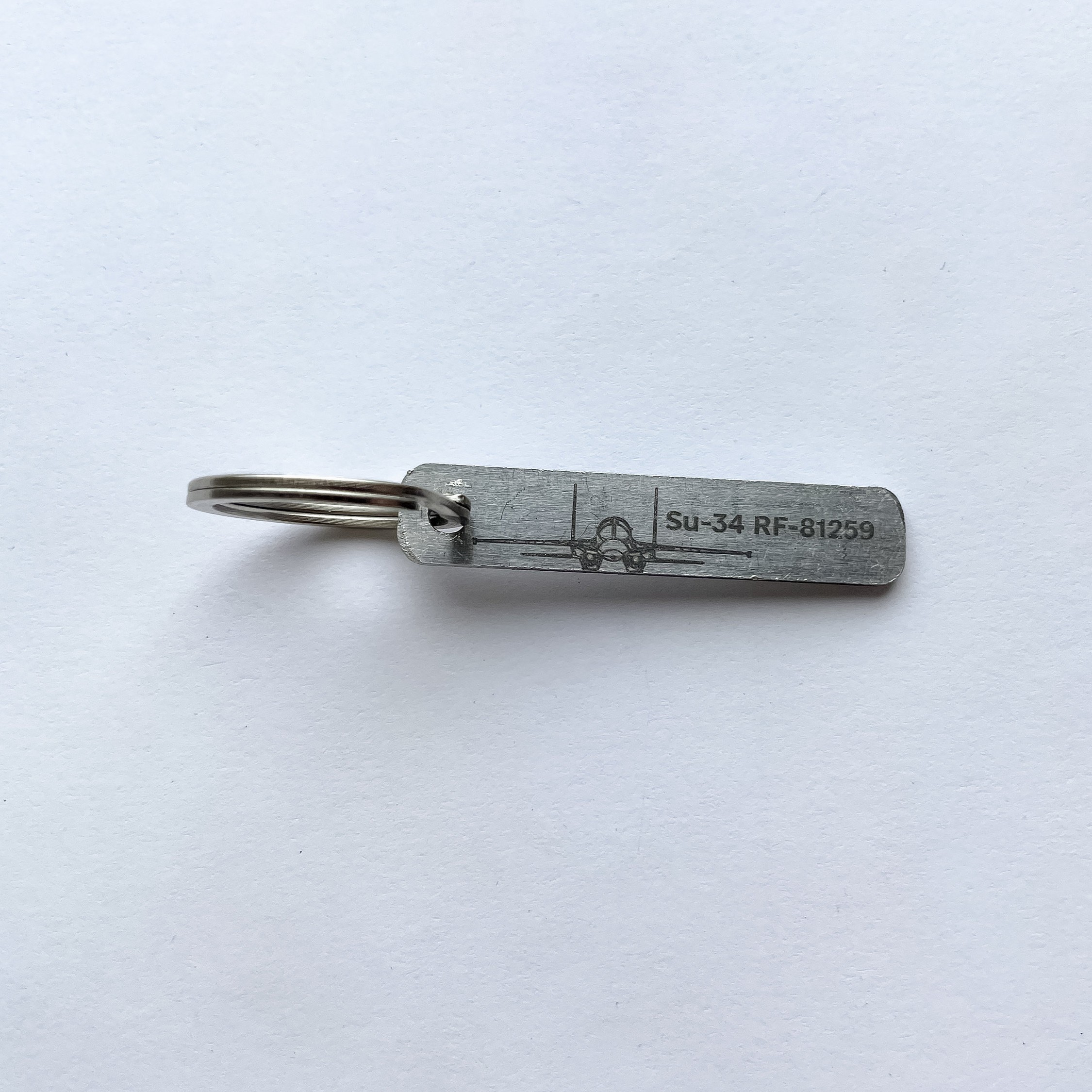 Russian SU-34 RF-81259 Plane Remnant Keychain