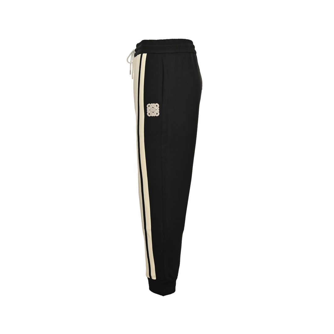 Loewe 24Fw colorblock embroidered logo trousers
