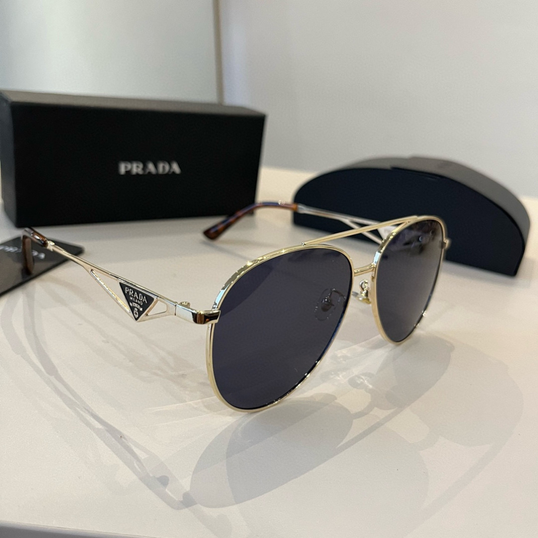 Prada round frame sunglasses