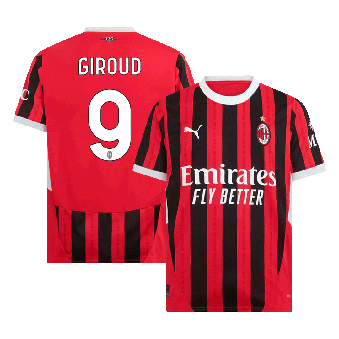 AC Milan GIROUD #9 Home Football Shirt 2024/25