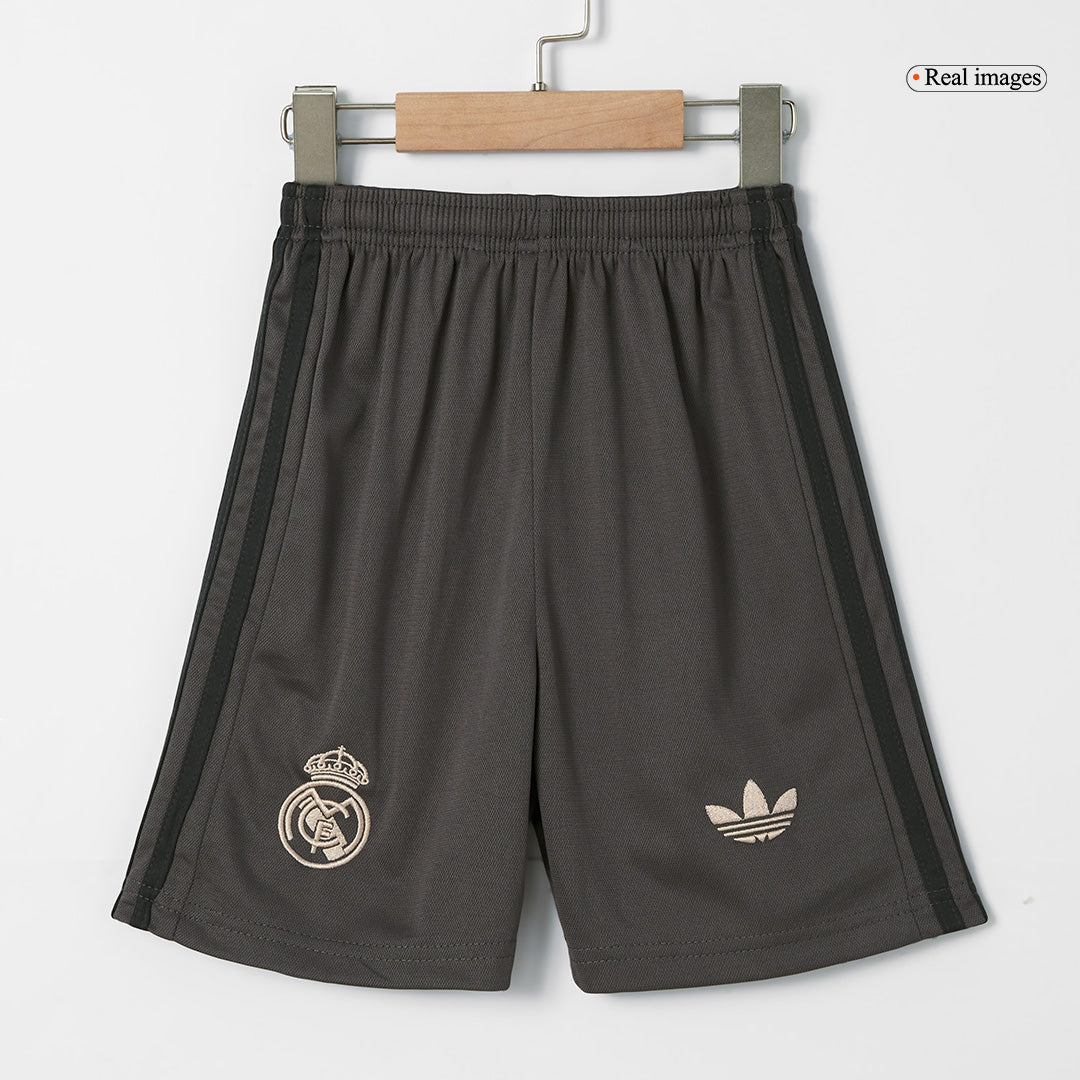 Real Madrid Third Away Kids Football Jersey Set (Shirt+Shorts+Socks) 2024/25