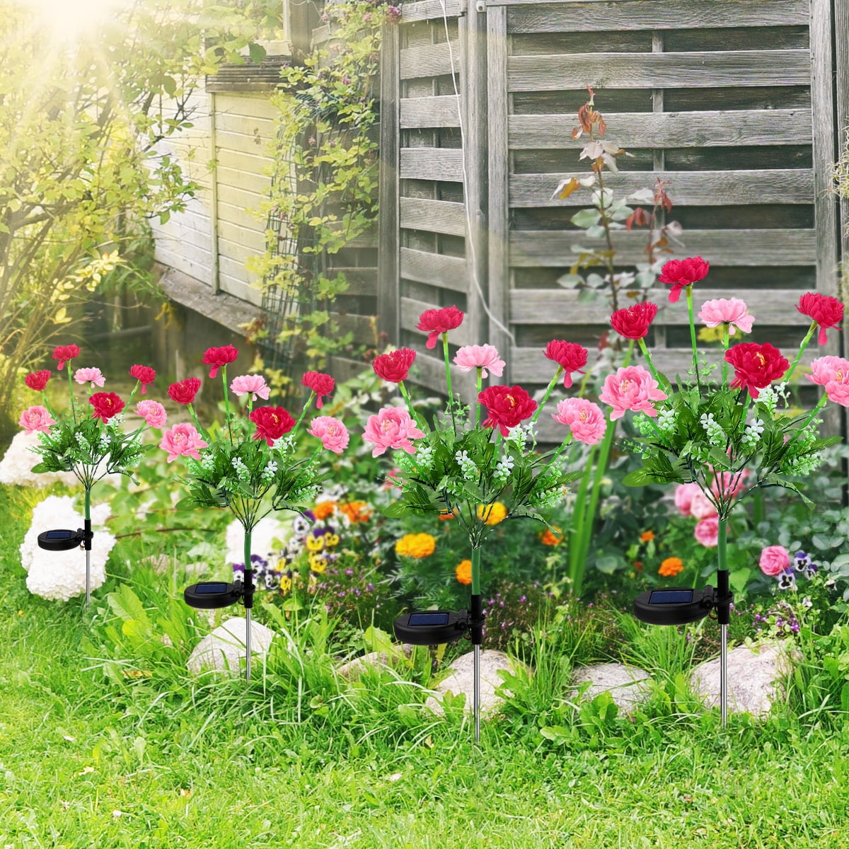 🔥CHRISTMAS ON SALE🔥Solar 7-Head Snow Lotus Flower Lights