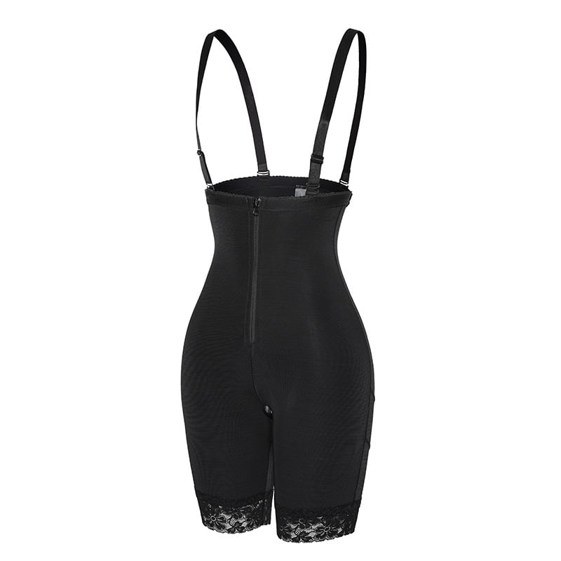 Compression Shapewear Open Bust Tummy Control with Zipper