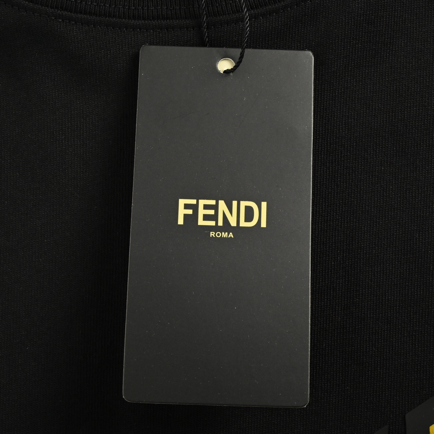 Fendi 25ss monster eyes flocked laminated short sleeves