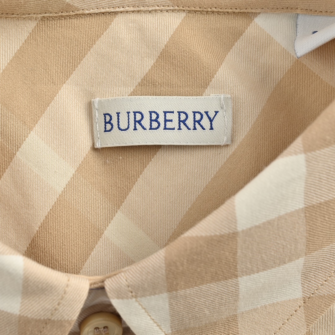 Burberry 24Fw Large Check Cotton Shirt
