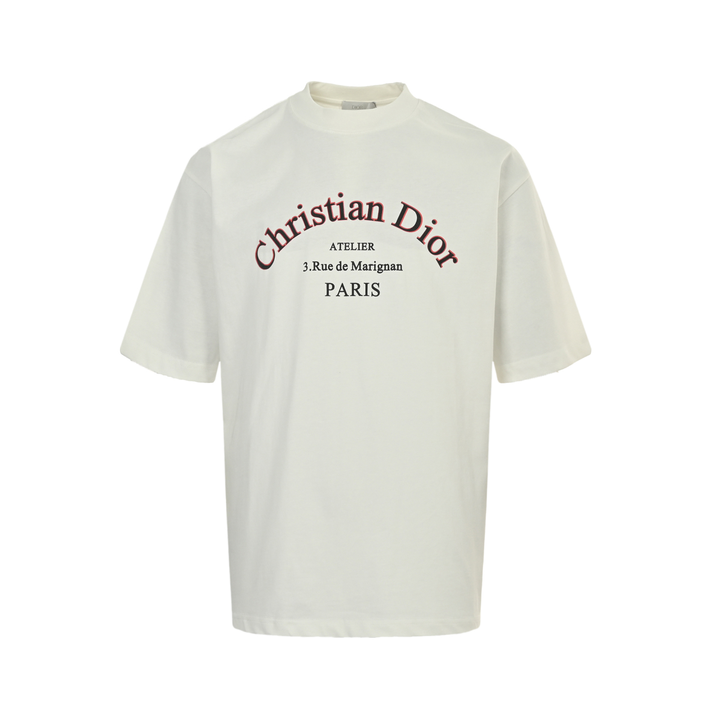Dior 25ss lettering print short-sleeve