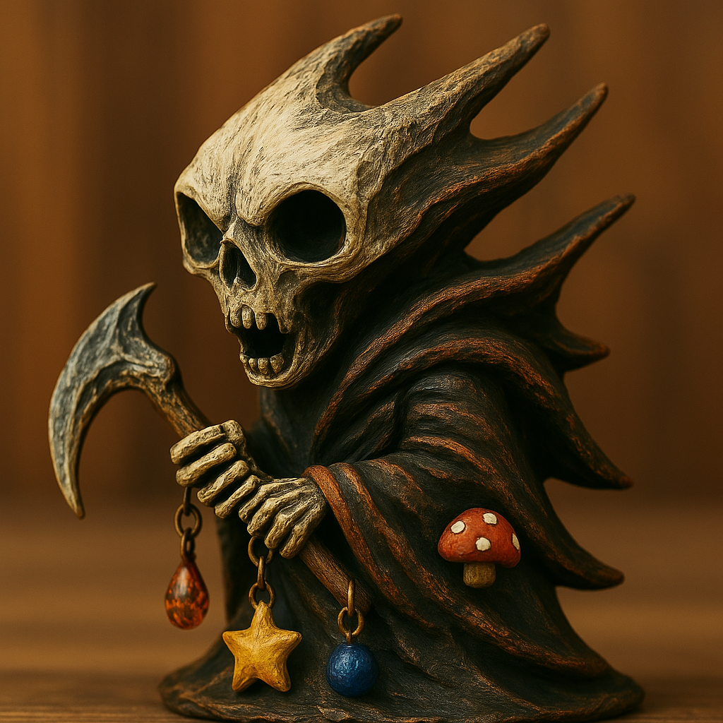 👻Gothic Grim Reaper Figurine: Dark Fantasy Decor