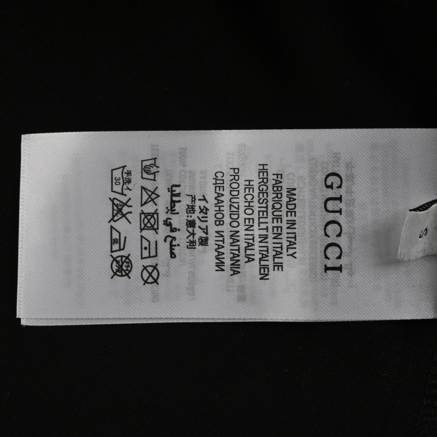 Gucci 24ss red and green ribbon embroidered small logo short sleeve