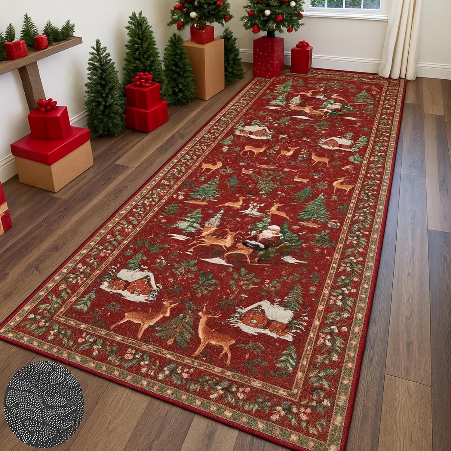 🎄Early Christmas Sale - 50% OFF🔥Christmas Reindeer & Trees Runner Mat (20