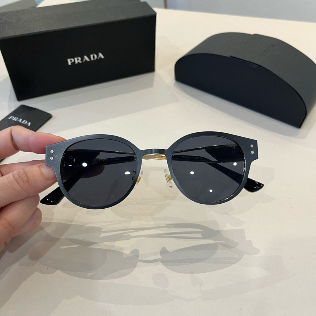 Prada round frame sunglasses
