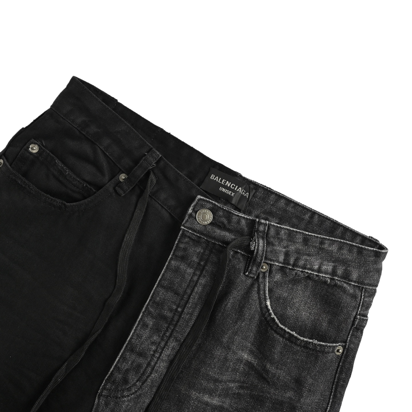 Balenciaga 25ss show-style patchwork jeans