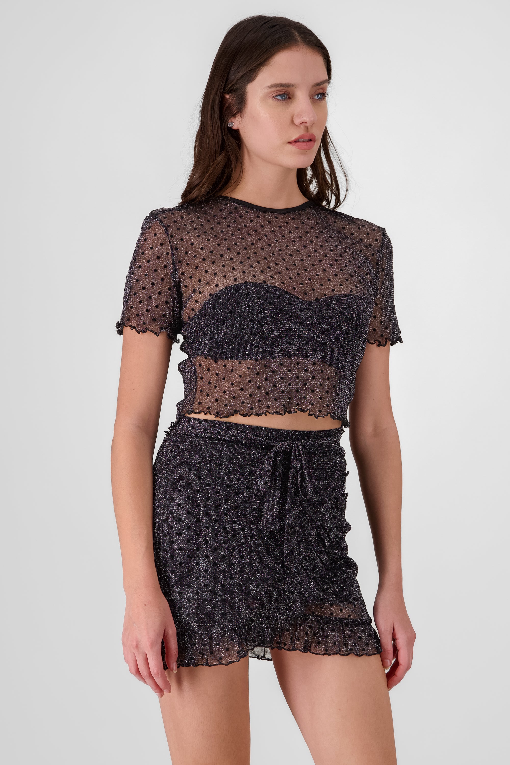 Short Sleeve Mesh Top