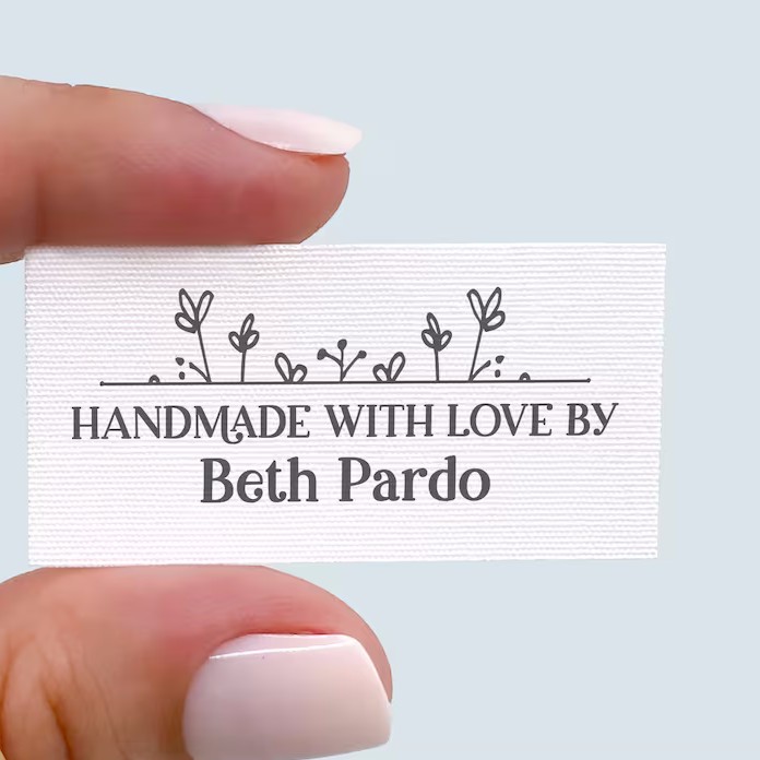 Set of Cotton Fabric Tags