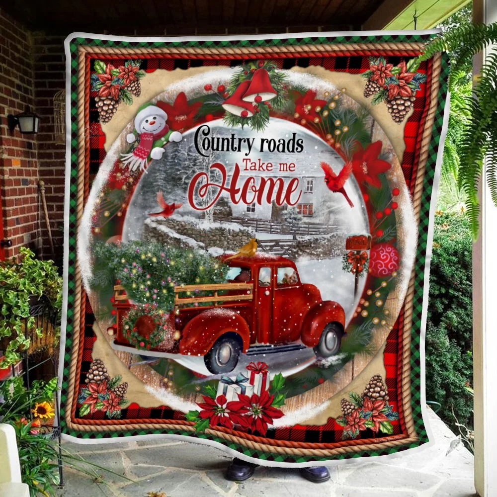 Country Roads Take Me Home Sofa Throw Blanket