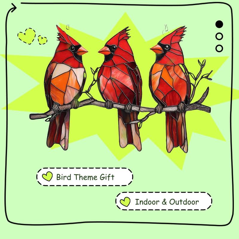 🔥Super Sale - 49% OFF🐦 2D Acrylic Cardinal Sun Catcher
