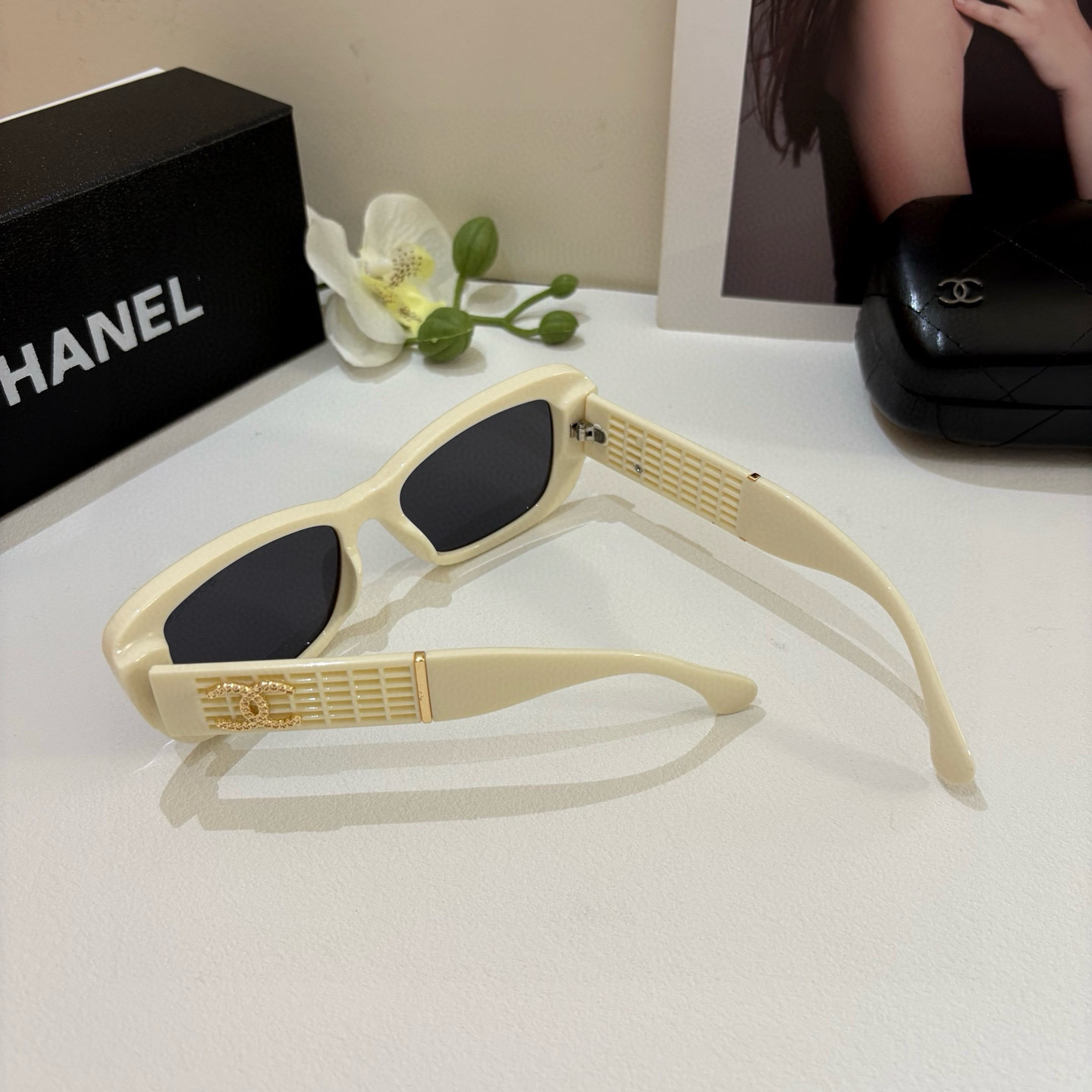 Chanel round frame sunglasses