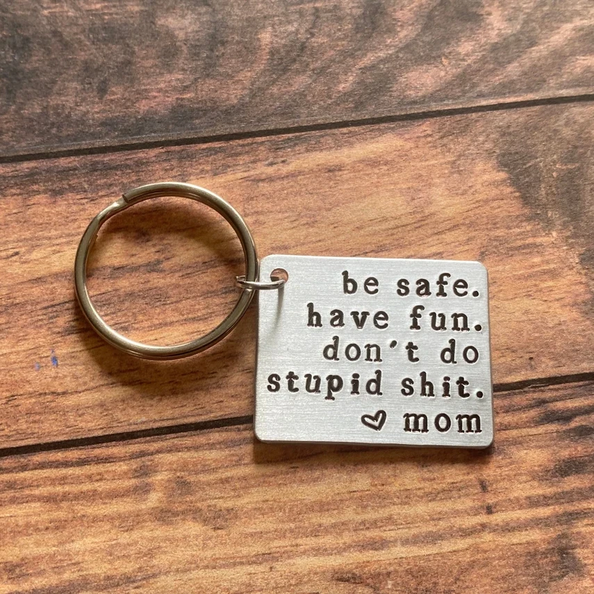 New Driver Hand Stamped Keychain | Graduation Gift