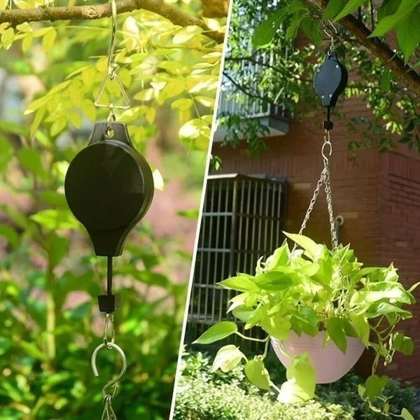 🔥Last Day Promotion - 50% OFF🔥🌳Plant Pulley Set For Garden Baskets Pots, Birds Feeder❤️❤️Buy 10 Get 5 Free && Plummet $20 👉Only $59.99