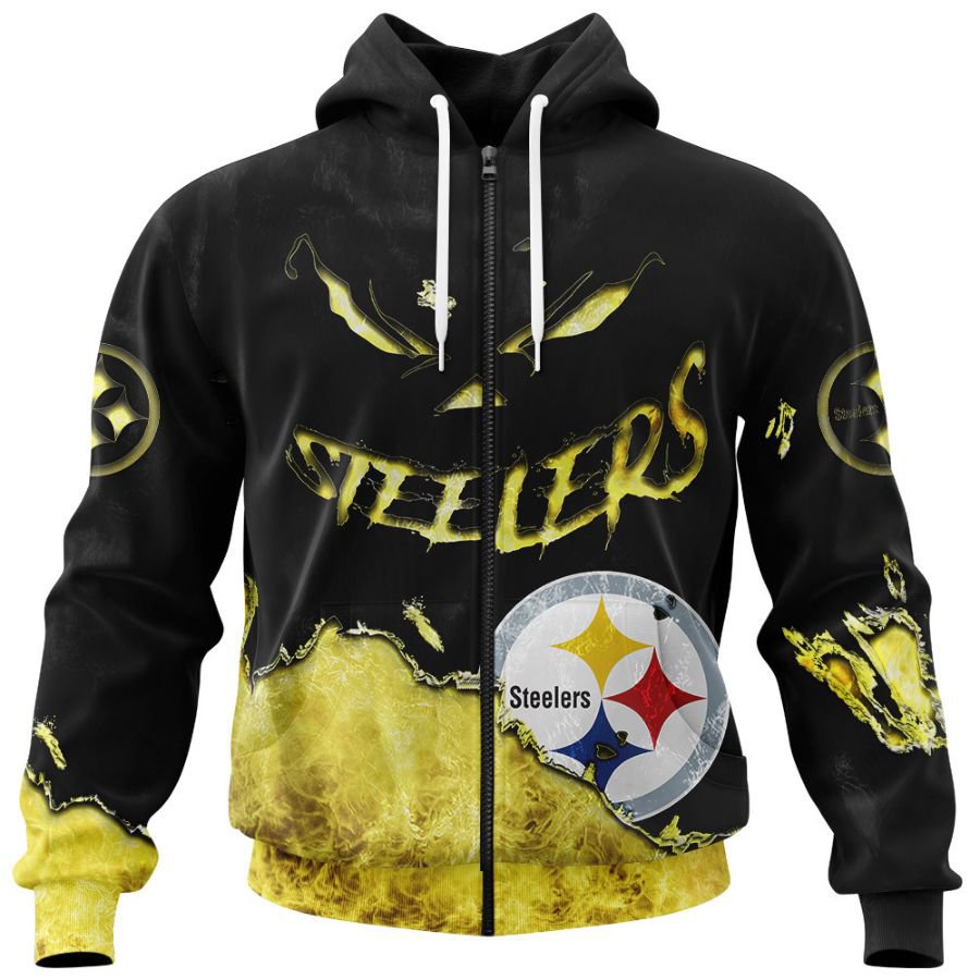 PITTSBURGH STEELERS 3D HOODIE HALLOWEEN001