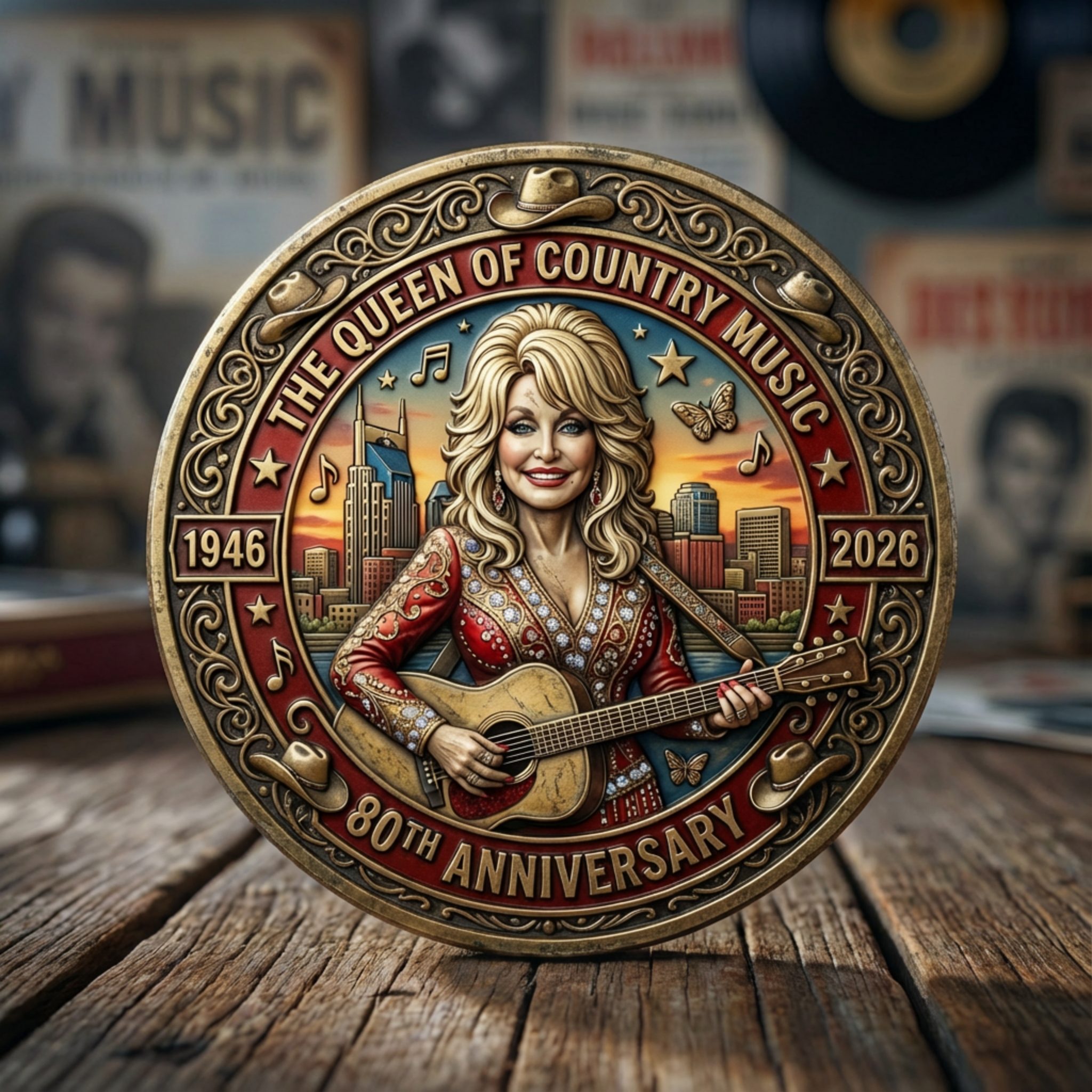 Dolly Parton 80th Anniversary Commemorative Coin