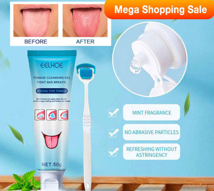 Healthy Oral Hygiene Brush & Tongue Cleansing Gel