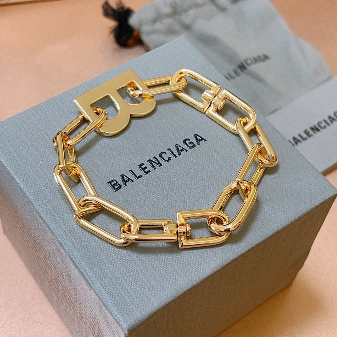 Balenciaga B chain bracelet