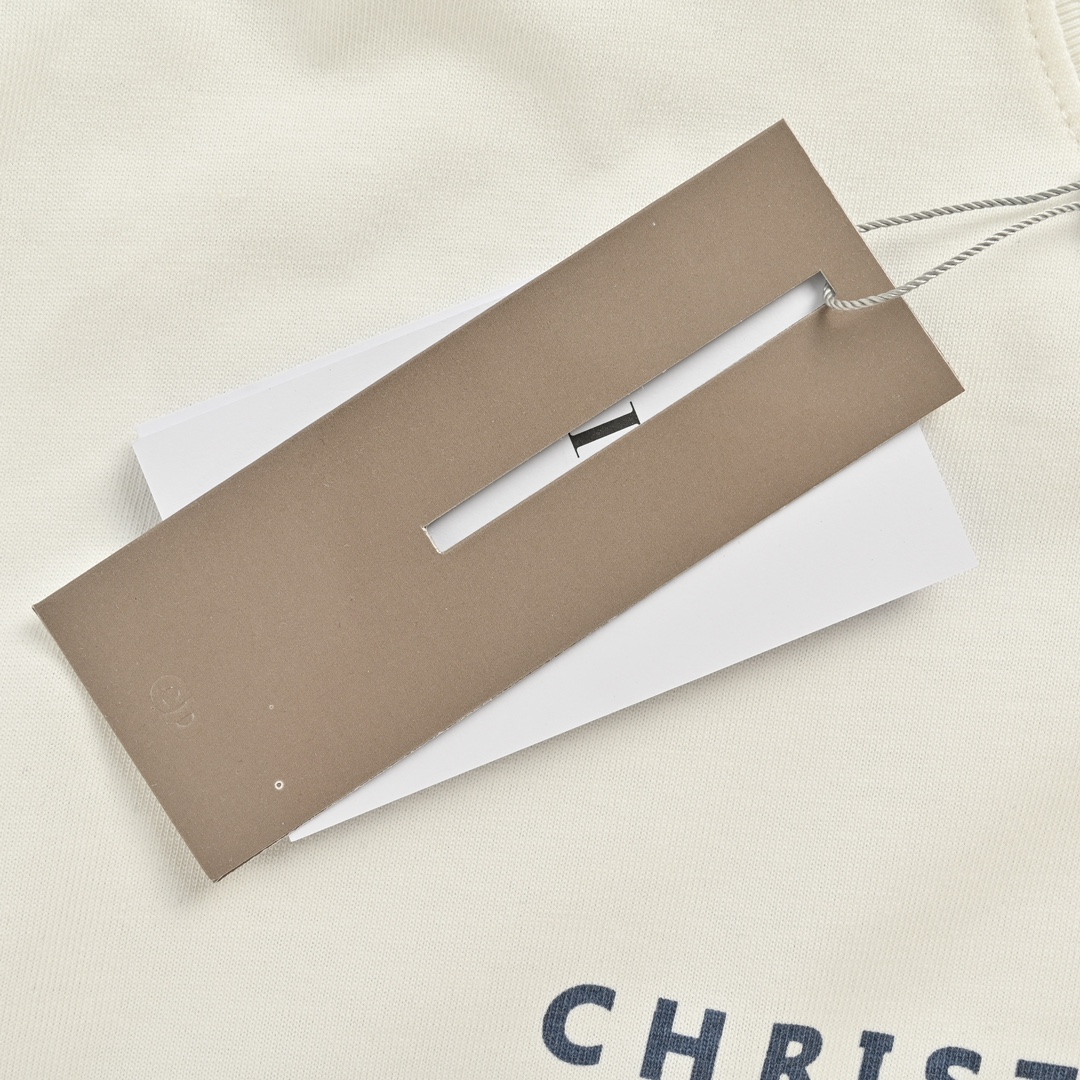 Dior 24ss patch embroidered lettering short sleeve