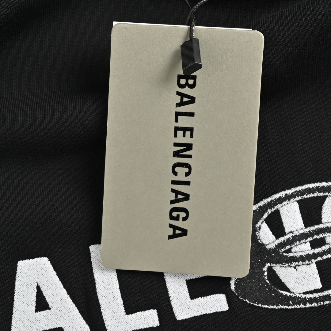 Balenciaga 24Fw reverse embroidered double-ring zipper hooded jacket