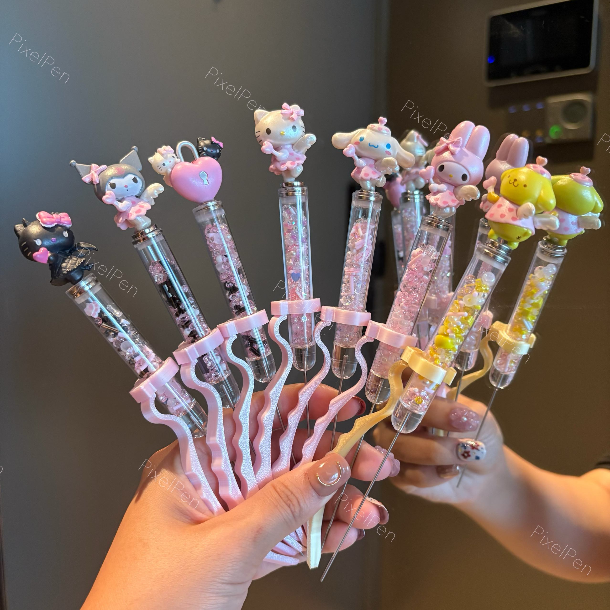 【5mm】PixelPen Magnetic Grip Piecing Bean Pen Tool 5mm for big beans | kitty series