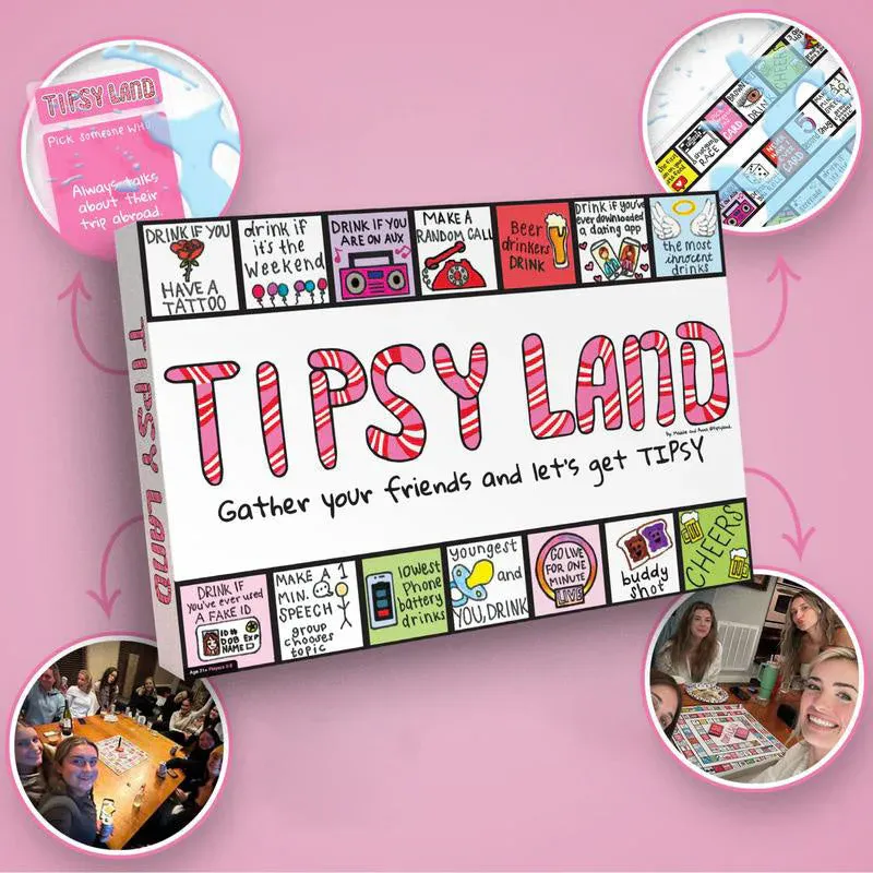 On Sale🔥Tipsy Land Bachelorette Party Game - Fun Drinking Game for Friends